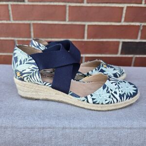 LifeStride Women's Keaton Loafer, Navy Bold Floral, Size 7M